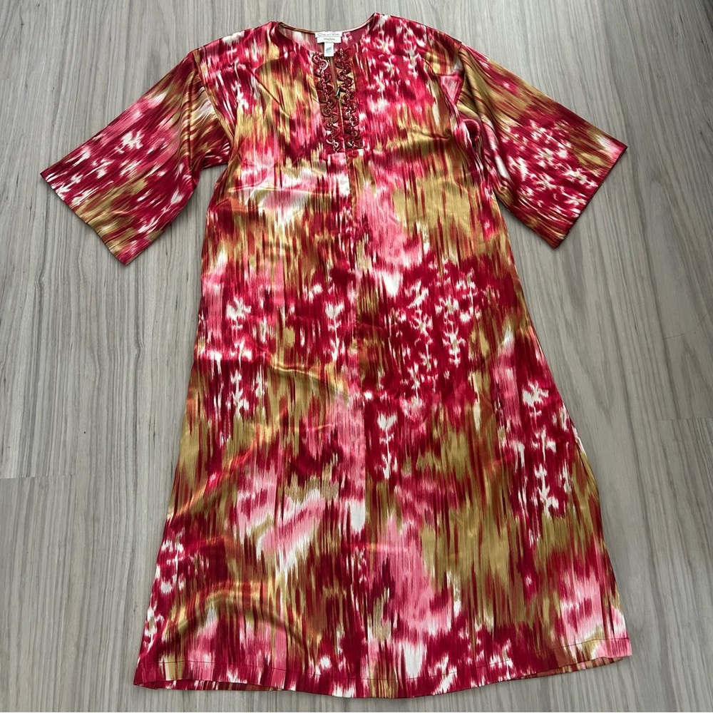 🔻🔻🔻sale A vintage oscar de la renta neiman marcus size xs caftan dress